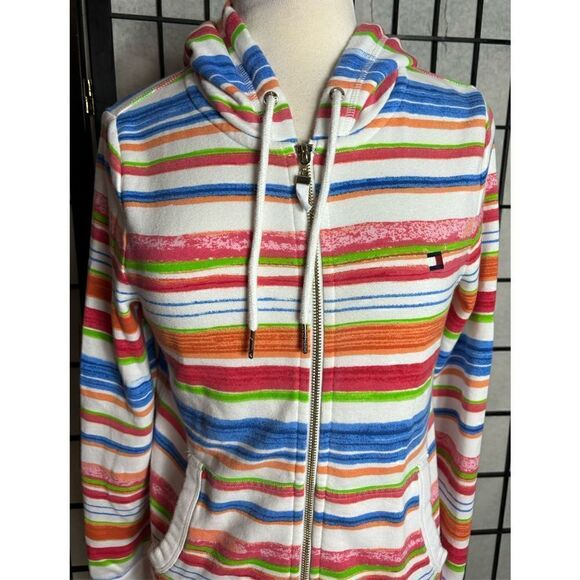 Tommy Hilfiger Active Striped Zip Up Jacket - Picture 3 of 8